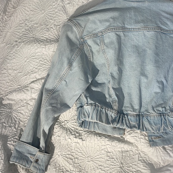 JEAN JACKET CROPPED LIGHTWASH from GARAGE CLOTHING Size XS - Picture 5 of 6